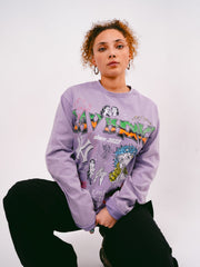 Long Sleeve Purple Vintage Wash Tee